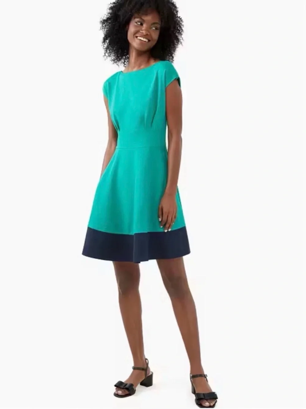NEW! Kate Spade ♠️ Fiorella Ponte Colorblock Dress Size S